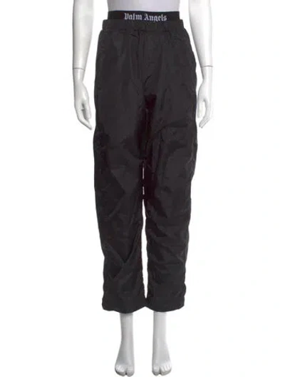 Pre-owned Palm Angels Straight Leg Pants In Black
