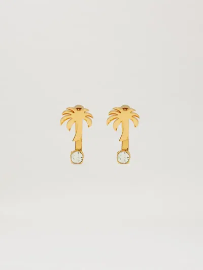 Palm Angels Strass Palm Earrings