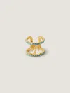 Palm Angels Strass Palm Ring In Multi