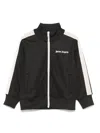 Palm Angels Stripe-detail Track Jacket In Black