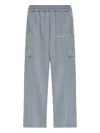 Palm Angels Stripe Track Pants In Gray