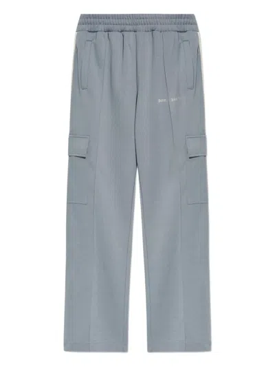 Palm Angels Stripe Track Pants In Gray