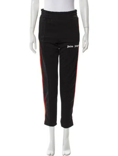 Pre-owned Palm Angels Striped Grosgrain Trim Sweatpants In Gray