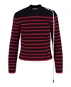 Palm Angels Striped Knit Sweater