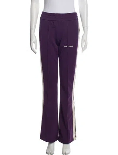 Pre-owned Palm Angels Striped Sweatpants W/ Tags In Purple