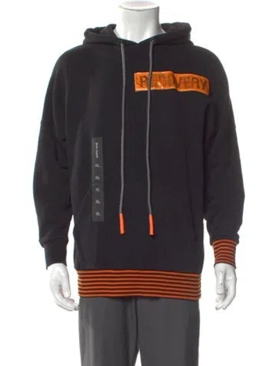 Pre-owned Palm Angels Striped V-neck Hoodie W/ Tags In Multi