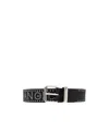 Palm Angels Stud-embellished Leather Belt In Black