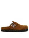 PALM ANGELS BROWN STUDDED FLAT FOR MEN, SS24 COLLECTION