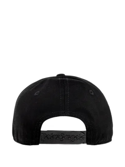 Palm Angels Studded Logo-patch Baseball Cap In Black