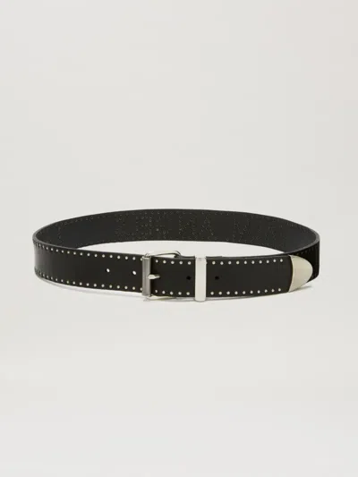 Palm Angels Studs Leather Belt