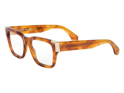Pre-owned Palm Angels Style 11 Eyeglasses In Light Havana Clear Lens (perj011f24pla0012400)