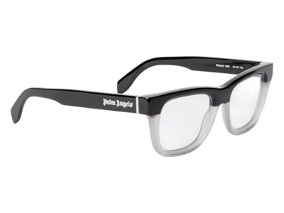 Pre-owned Palm Angels Style 12 Eyeglasses In Black Grey Clear Lens (perj012s25pla0010900)
