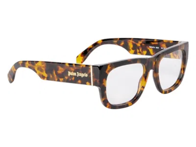 Pre-owned Palm Angels Style 14 Eyeglasses In Havana Clear Lens (perj014s25pla0016000) In Transparent