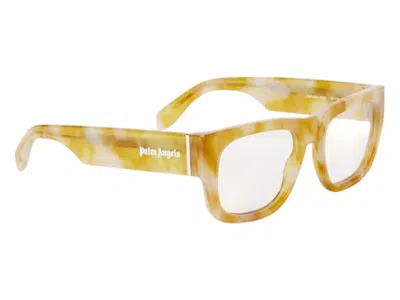 Pre-owned Palm Angels Style 14 Eyeglasses In Light Havana Clear Lens (perj014s25pla0012400)