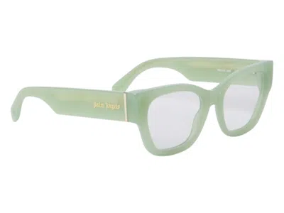 Pre-owned Palm Angels Style 15 Eyeglasses In Light Green Clear Lens (perj015s25pla0015000)