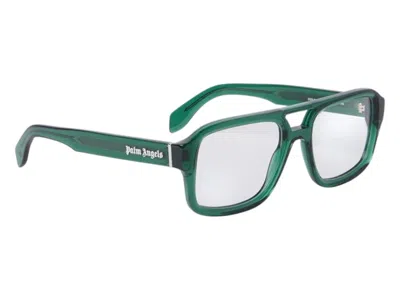Pre-owned Palm Angels Style 16 Eyeglasses In Green Clear Lens (perj016s25pla0015500)