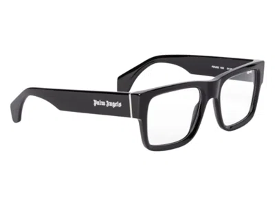 Pre-owned Palm Angels Style 2 Eyeglasses In Black Clear Lens (perj002f24pla0011000)