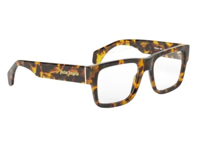 Pre-owned Palm Angels Style 2 Eyeglasses In Havana Clear Lens (perj002f24pla0016000)