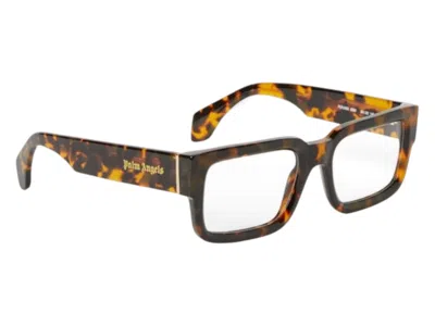 Pre-owned Palm Angels Style 3 Eyeglasses In Havana Clear Lens (perj003f24pla0016000)