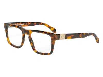 Pre-owned Palm Angels Style 7 Eyeglasses In Havana Clear Lens (perj007f24pla0016000)