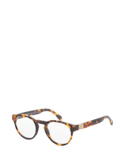 Palm Angels Style 8 Round-frame Glasses In Purple