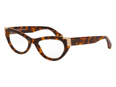 Pre-owned Palm Angels Style 9 Eyeglasses In Havana Clear Lens (perj009f24pla0016000)