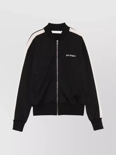 PALM ANGELS STYLISH BOMBER JACKET CONTRAST STRIPE