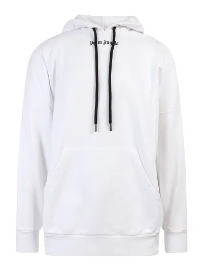 PALM ANGELS HOODED OVERSIZE COTTON SWEATSHIRT