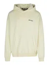 Palm Angels Cotton Hooded Sweater In Cream