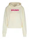 Palm Angels Cream Cotton Sweatshirt In Cream