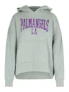 PALM ANGELS COLLEGE GREY COTTON SWEATSHIRT