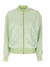 Palm Angels Classic Track Sweatshirt Green In Green