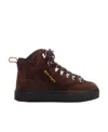 Palm Angels Suede Ankle Boots In Black