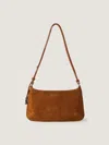 Palm Angels Giorgina Suede Shoulder Bag In Brown