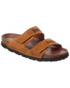 Palm Angels Suede Sandal In Brown