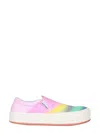 Palm Angels Suede Slip-on Sneakers With 4 Cm Rubber Sole In Multi