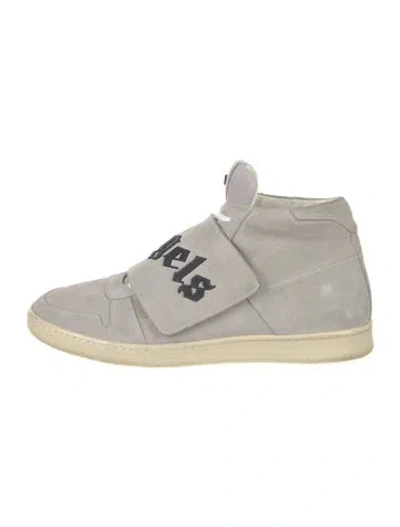 Pre-owned Palm Angels Suede Sneakers In Gray