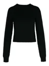 Palm Angels Dark Grey Merino Wool Blend Sweater In Black