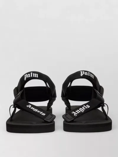Palm Angels Suicoke Flat Sandals Open Toe Straps In Black