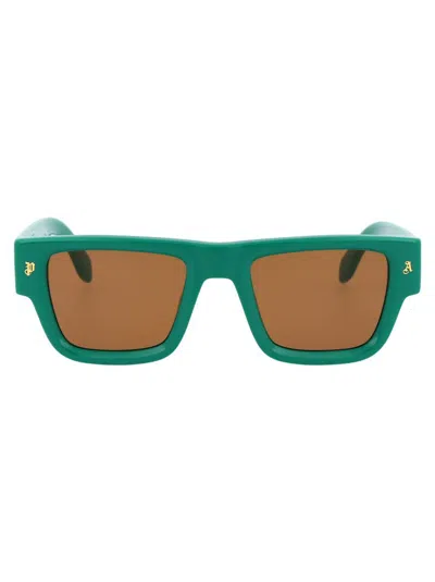 Palm Angels Sunglasses In Green