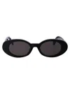Palm Angels Black Acetate Sunglasses In Black