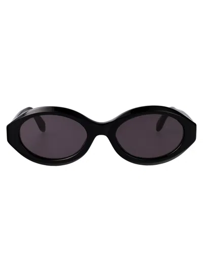 Palm Angels Shiny Black Acetate Sunglasses