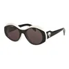 Palm Angels Doyle Round Acetate Sunglasses In Black