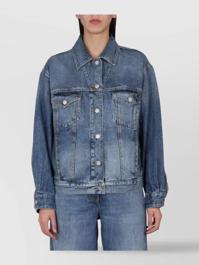 Palm Angels Sunrise Graphic Back Jacket Pockets