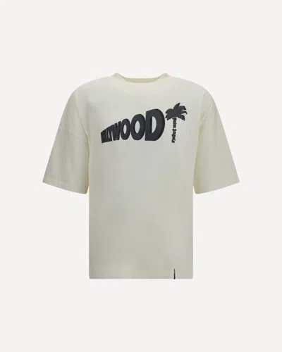 Palm Angels Sunset Blvd Palm Loose Logo-print T-shirt In White