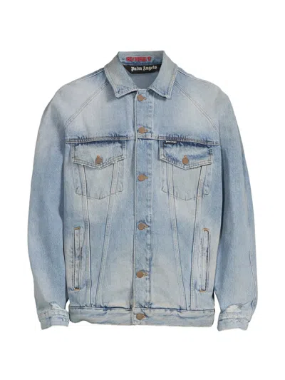 Palm Angels Sunset Denim Jacket In Blue