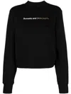 PALM ANGELS PALM ANGELS SUNSET FITTED CREWNECK CLOTHING