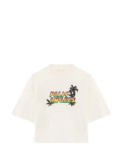 Palm Angels Sunset Graphic Boxy T-shirt In Neutral