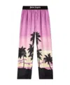 Palm Angels Sunset Palm Print Pajama Pants In Pink