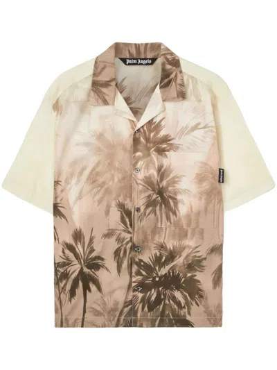 PALM ANGELS PALM ANGELS SUNSET PALMS BOWLING SHIRT SS